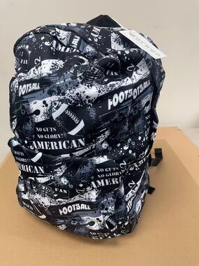 School Backpack - American Football No Guts No Glory Backpack for Kids